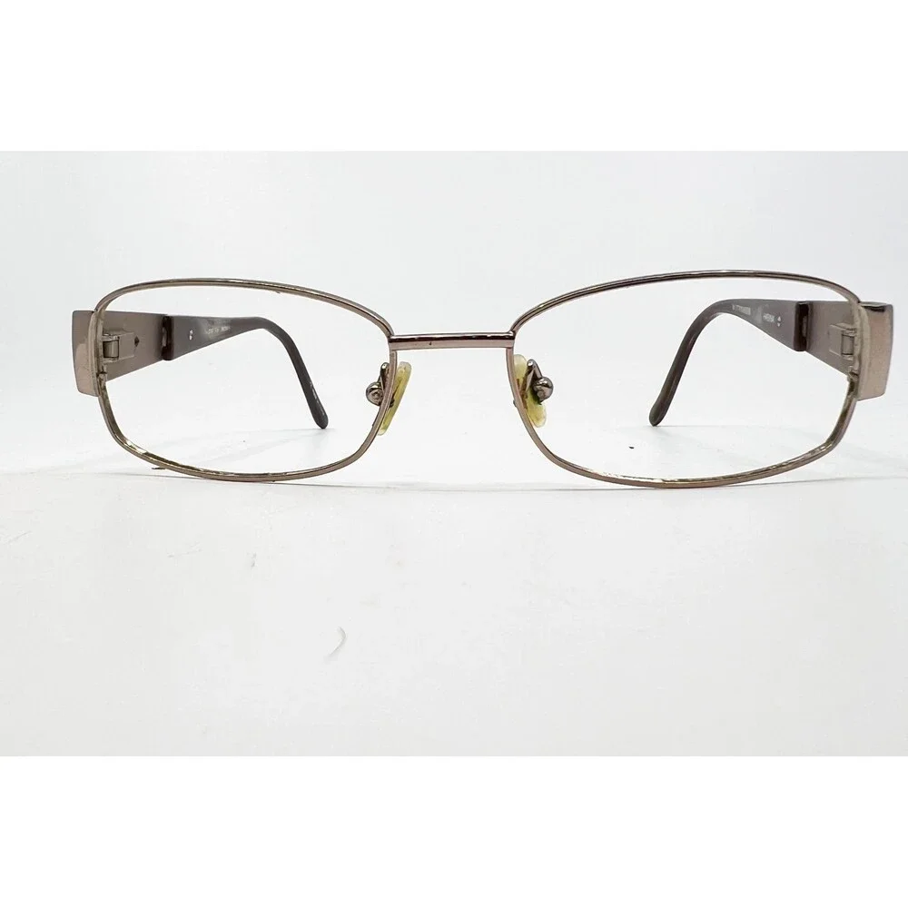 Wittnauer Hasina Eyeglass Frames Women Brown Rectangle Metal 53-17-135
